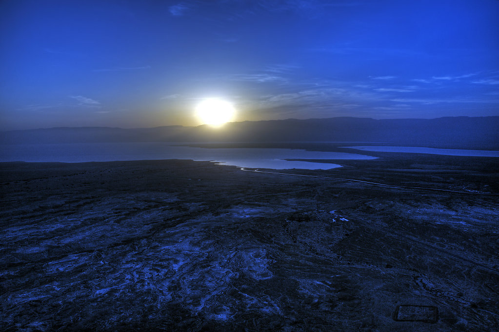 israel- totes meer - masada  - sonnenaufgang teil 3