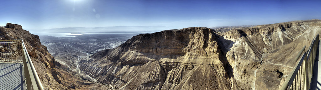 israel- totes meer - masada - teilpanorama süden