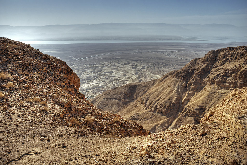 israel- totes meer - masada  - an der südspitze