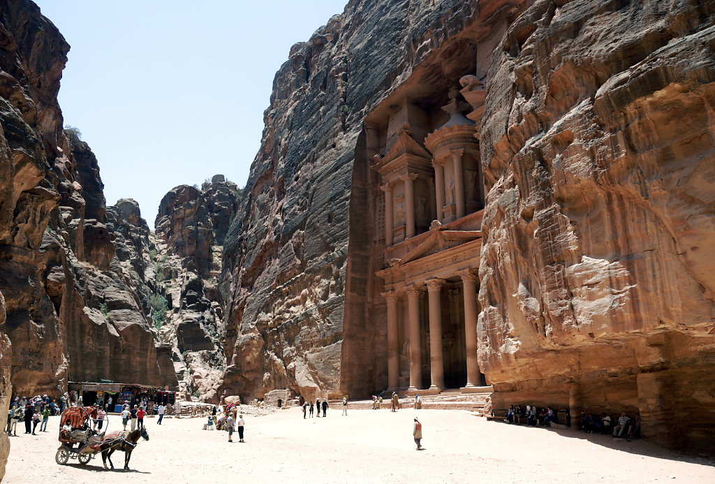 jordanien - petra - jordanien - petra - al kazane / das schatzha