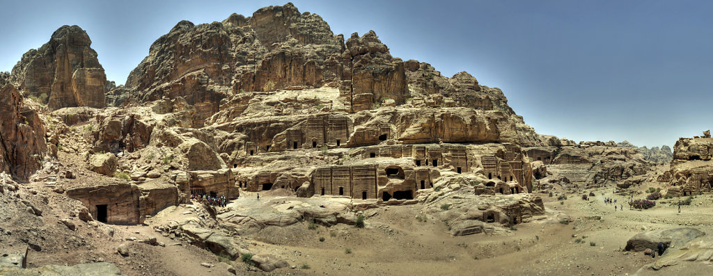 jordanien - petra teilpanorama