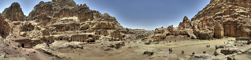 jordanien - petra teilpanorama  (02)