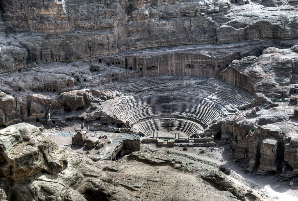 jordanien - petra -  das römische theater teil 4