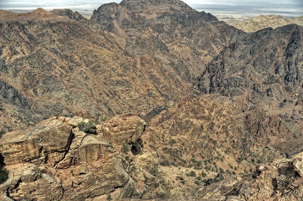 jordanien - petra - blick ins tal