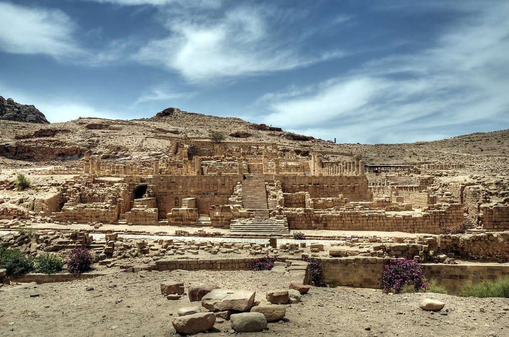 jordanien - petra - der große tempel teil 3