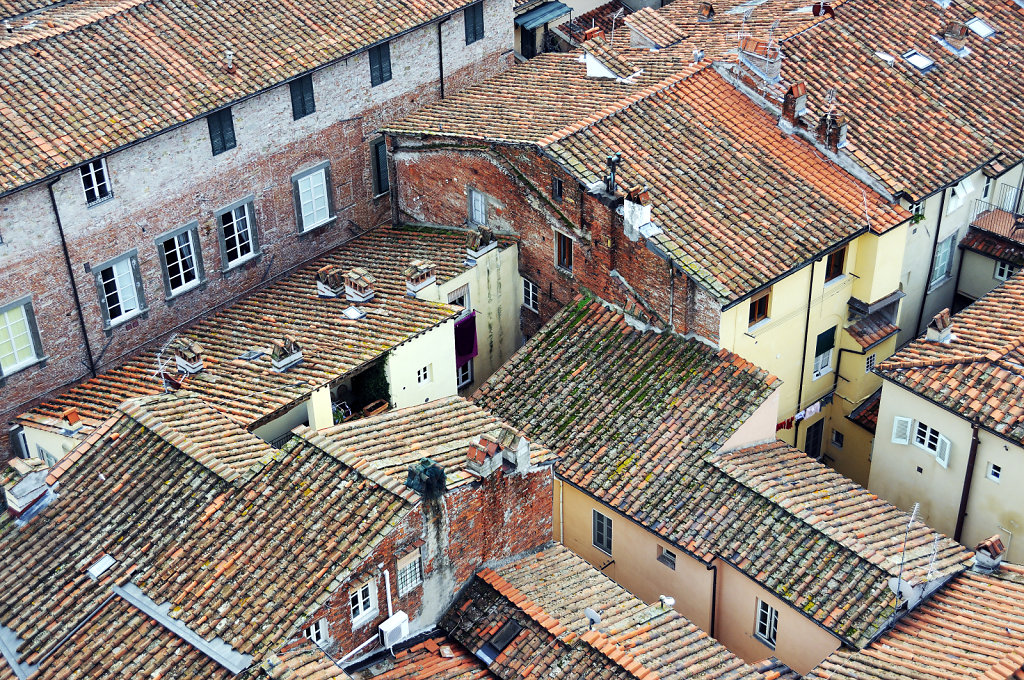 italien- lucca - blick von oben detail