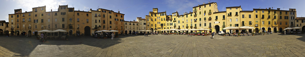 italien- lucca - 360° panorama piazza anfiteatro