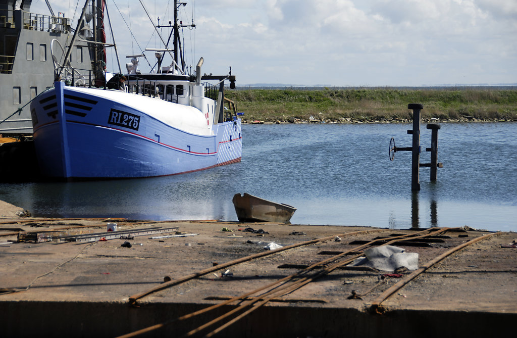 dänemark - ringkobing fjord - hvide sande - auf der werft