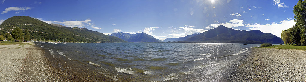 italien - comer see - teilpanorama