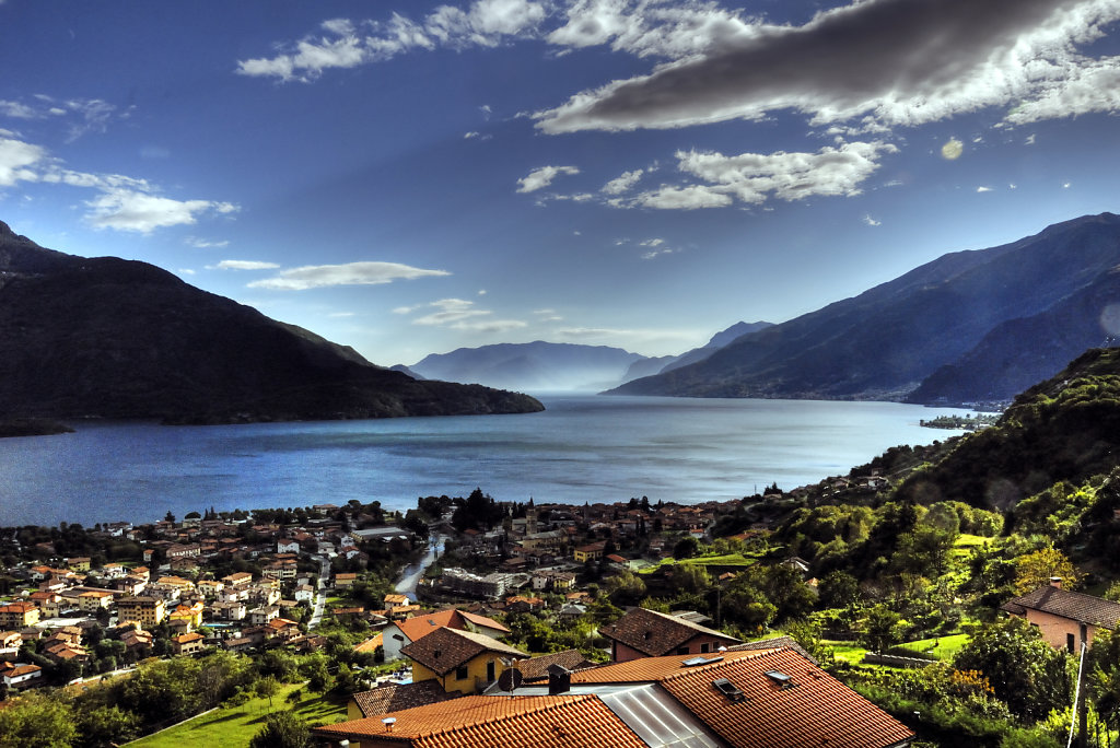 italien - comer see - blick über den see