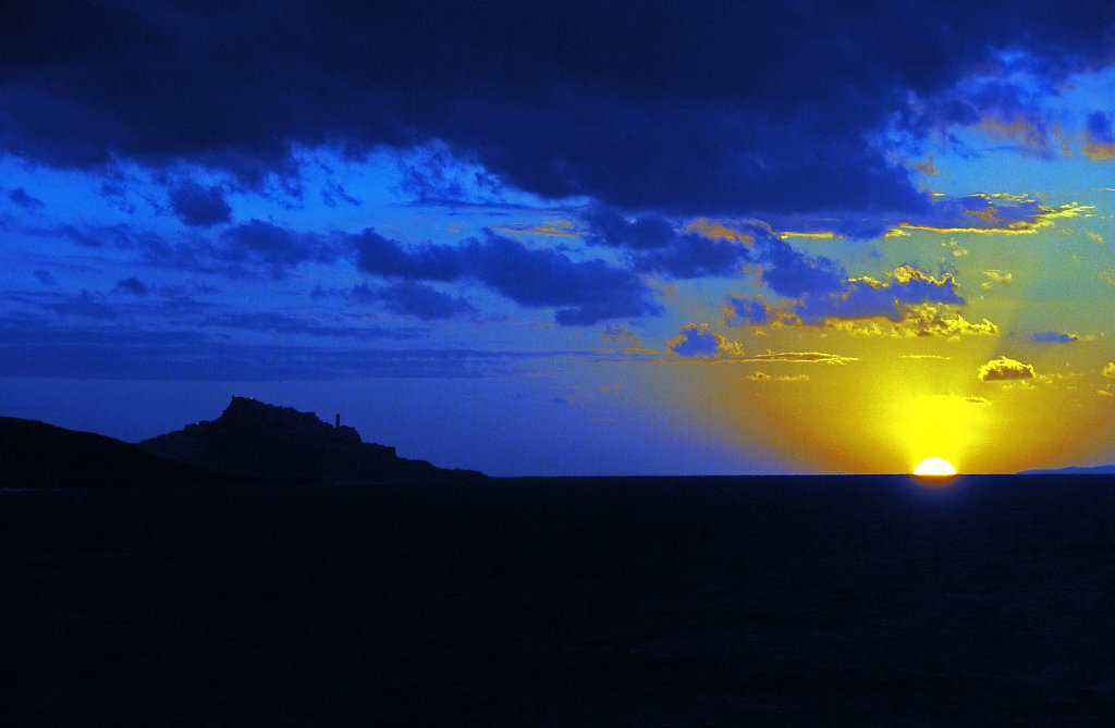 italien - sardinien - castelsardo -sonnenuntergang