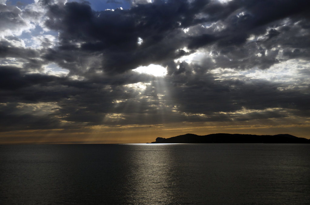 italien - sardinien - alghero - sonnenuntergang