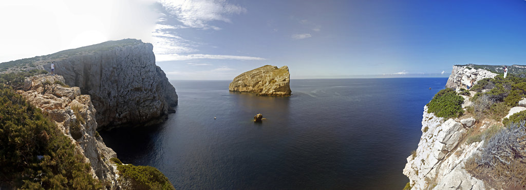 italien - sardinien - grotta di nettuno - teilpanorama seeseite