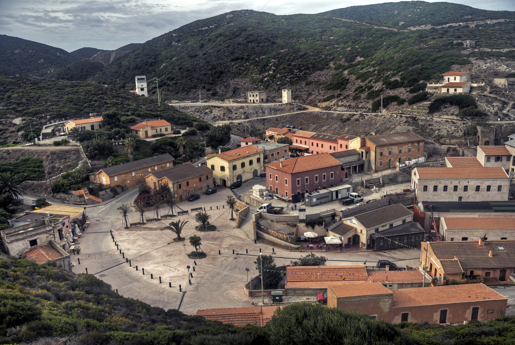 italien - sardinien - argentiera - blick von oben