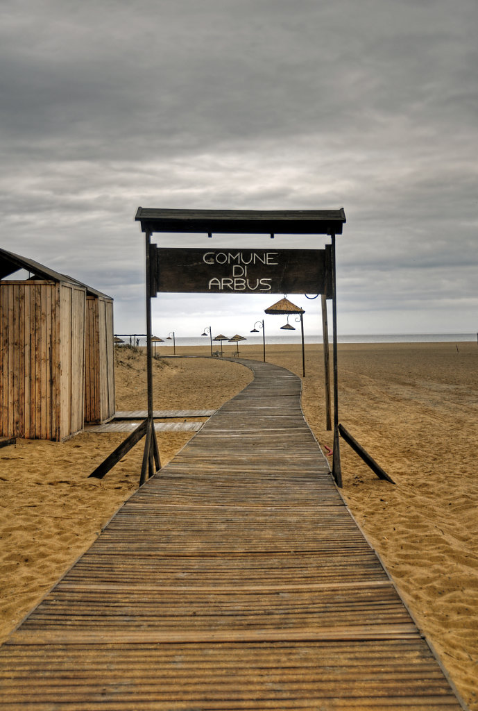 italien - sardinien - spiaggia piscinas - willkommen