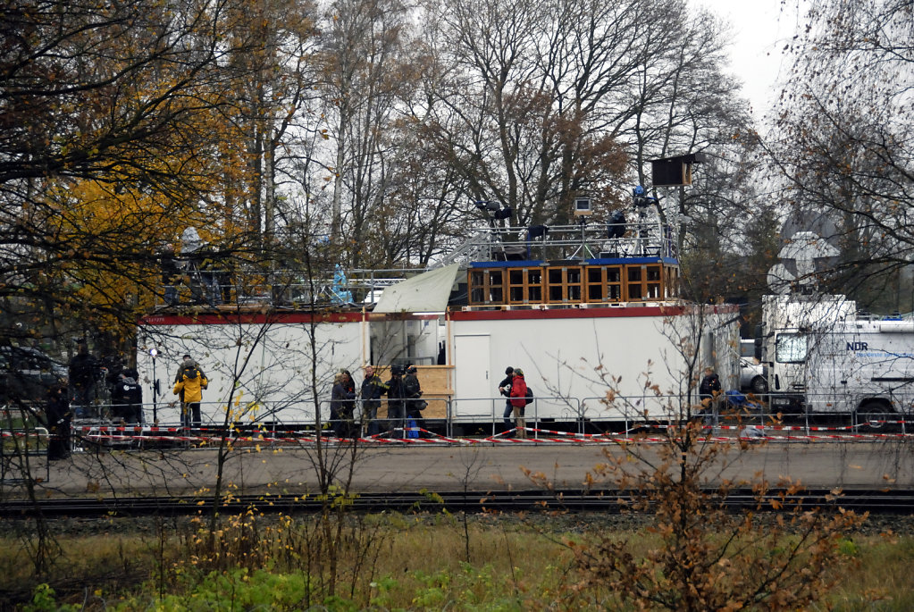 castor november 2010 –   pressetribüne verladebahnhof