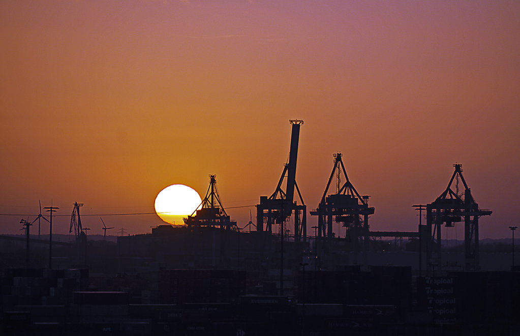 hamburg hafen (160) - sonnenuntergang