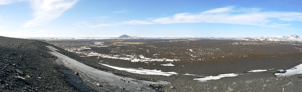 island – hverfjall  (08) – teilpanorama nummer zwei