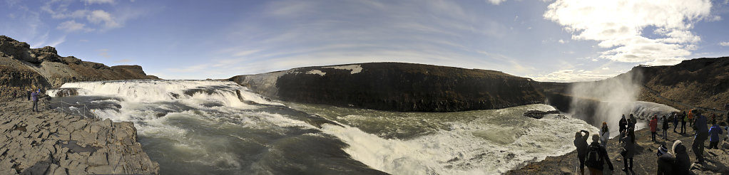 island – gullfoss (10)  - teilpanorama 180°