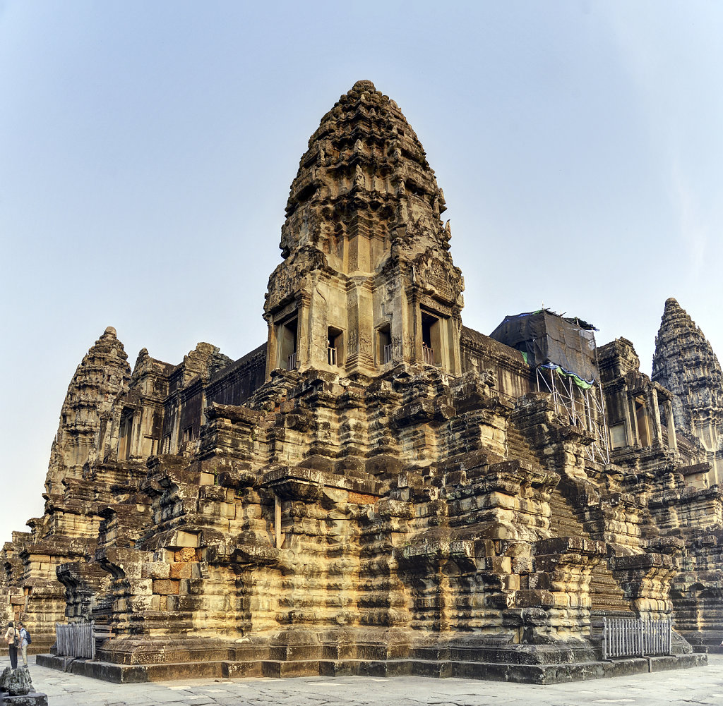 kambodscha - tempel von angkor - angkor wat (40) - teilpanorama 